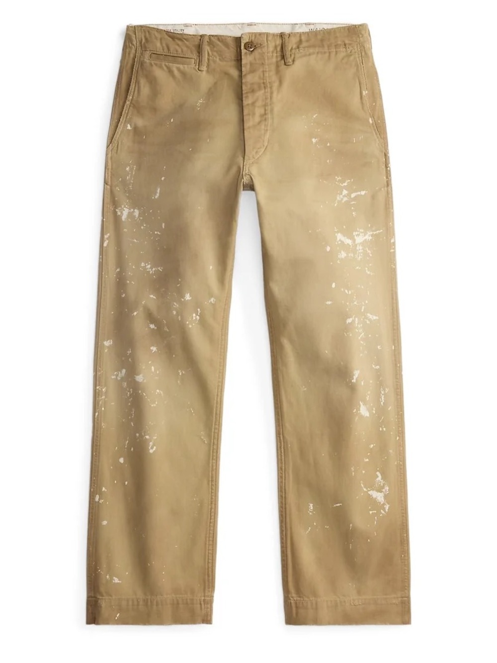 RRL Men's Khaki Painter Chino Pants - Casual Straight Fit